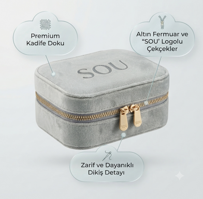SOU Premium Kadife Aksesuar Çantası