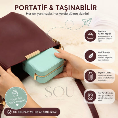 SOU Premium Suni Deri Aksesuar Çantası