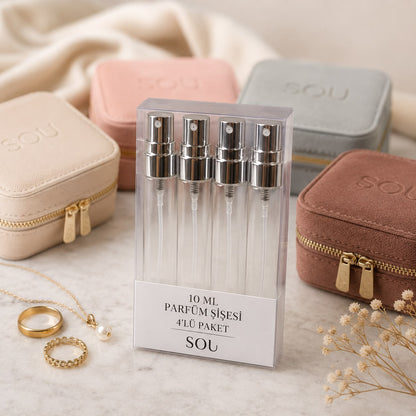 SOU 4'lü 10 ML Premium Seyahat Parfüm Şişesi